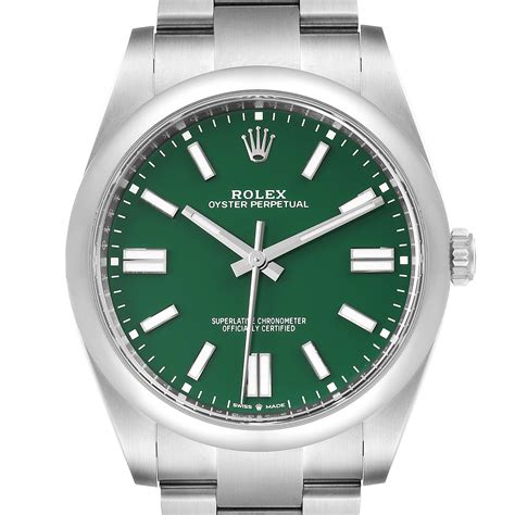 rolex oyster perpetual day date green dial|More.